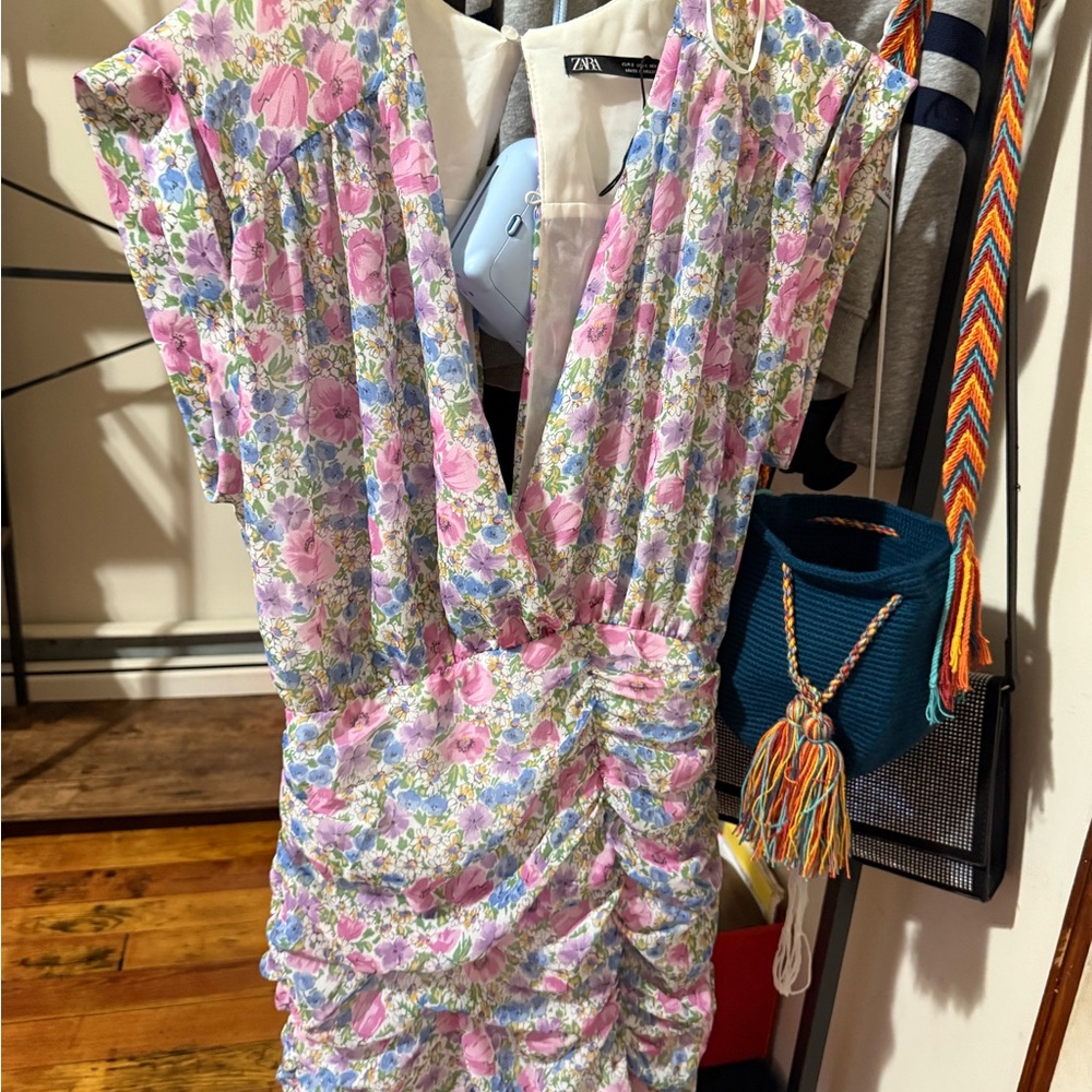 Zara Multicolor Floral Dress